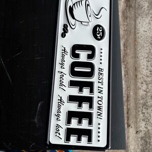 COFFEE Retro Diner Sign - Black & White